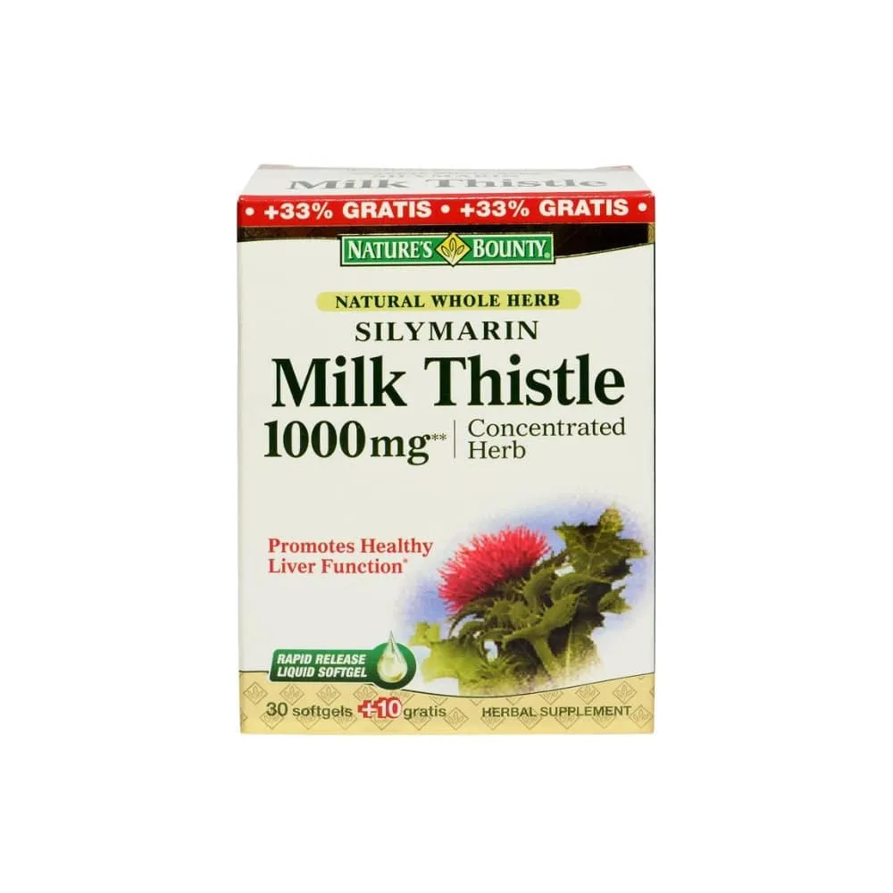Silimarina Milk Thistle, 30 capsule + 10 capsule cadou,  Walmark