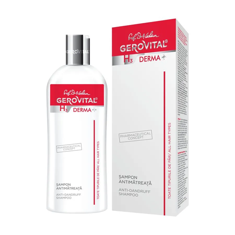 Sampon antimatreata H3 Derma+, 200 ml, Gerovital 393