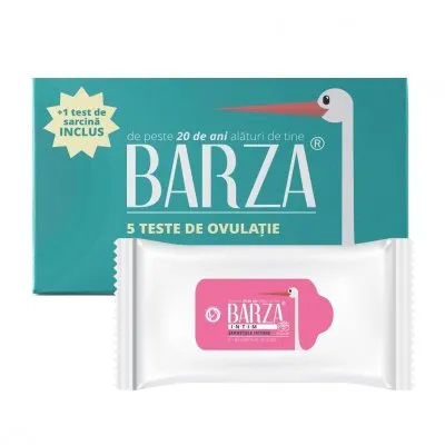 Test ovulatie Barza x 5buc + 1 test Strip + Servetele intime