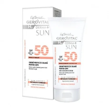 46790 GH3 Derma+ Sun - Crema protectie solara copii SPF 50, 100 ml