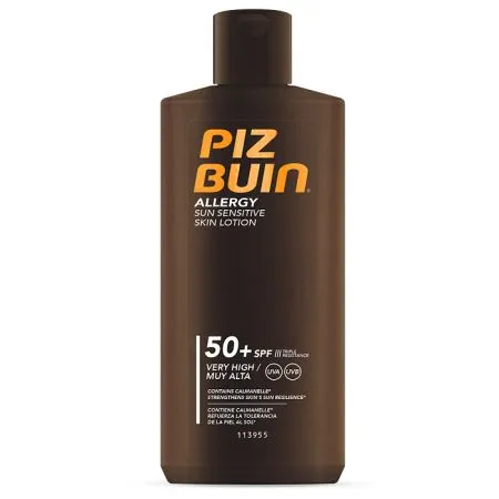 Lotiune de protectie solara pentru piele sensibila cu SPF 50+ Allergy, 200 ml, Piz Buin
