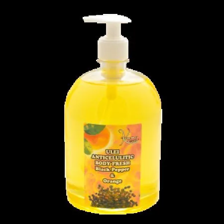 Ulei anticelulitic Body Fresh Black Pepper si Orange, 1000 ml, Kosmo Oil