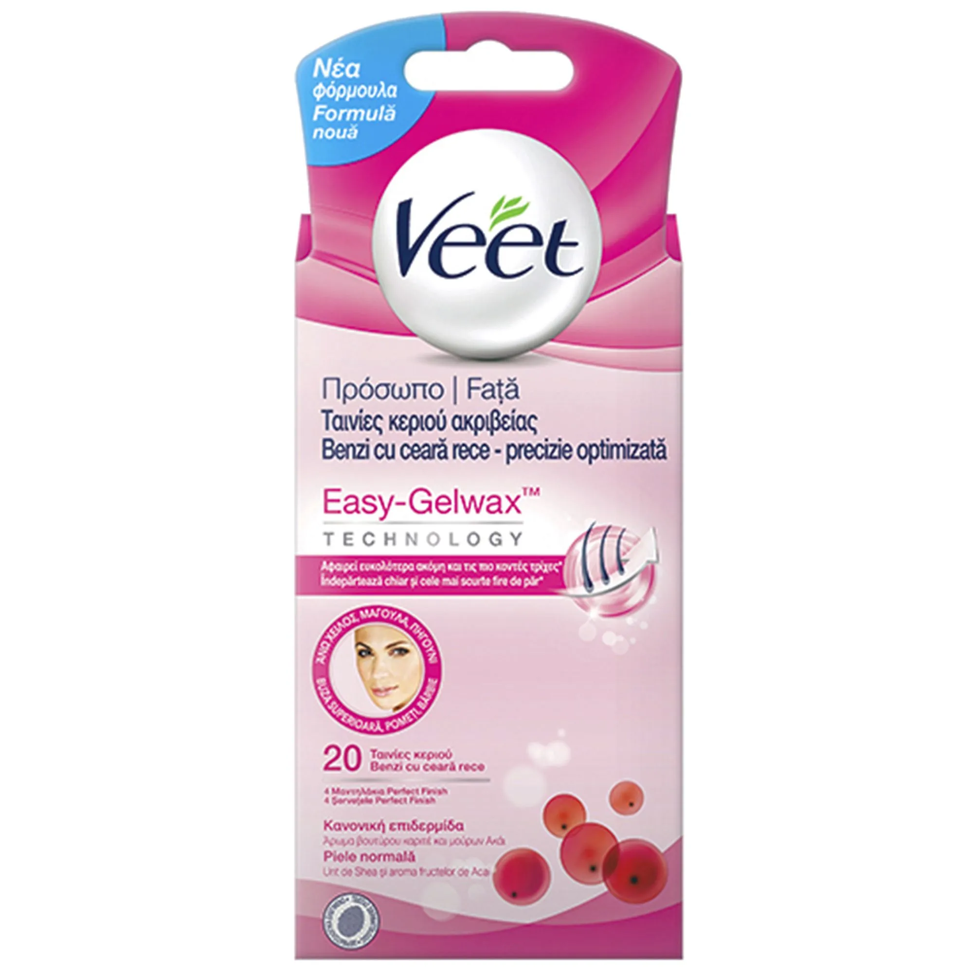 VEET benzi  depilatoare fata