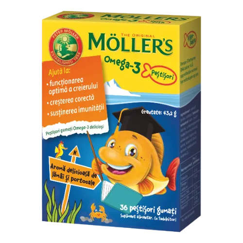 MOLLER'S Omega 3 port x 36 pestisori gumati (Möller's)