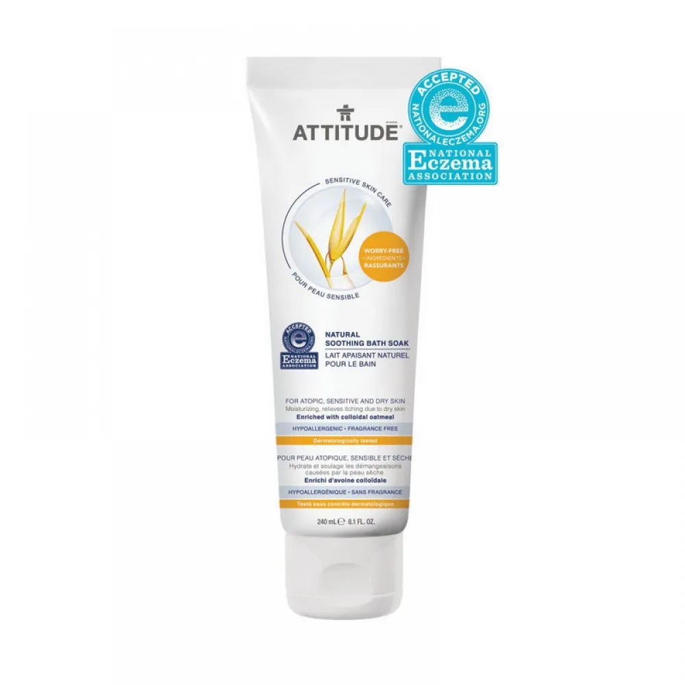 Sensitive Natural Lapte de baie cu efect calmant (240 ml), Attitude