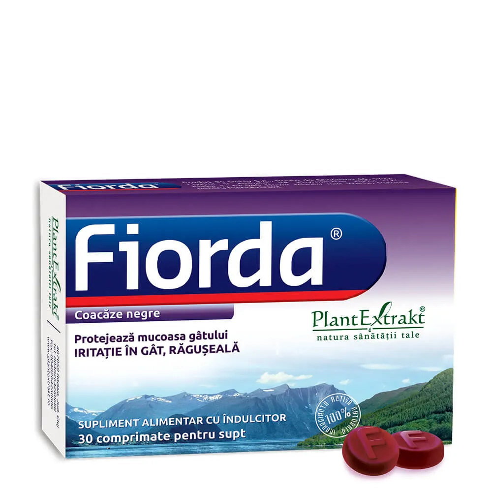 Fiorda coacaze negre, 30 comprimate, Plantextrakt