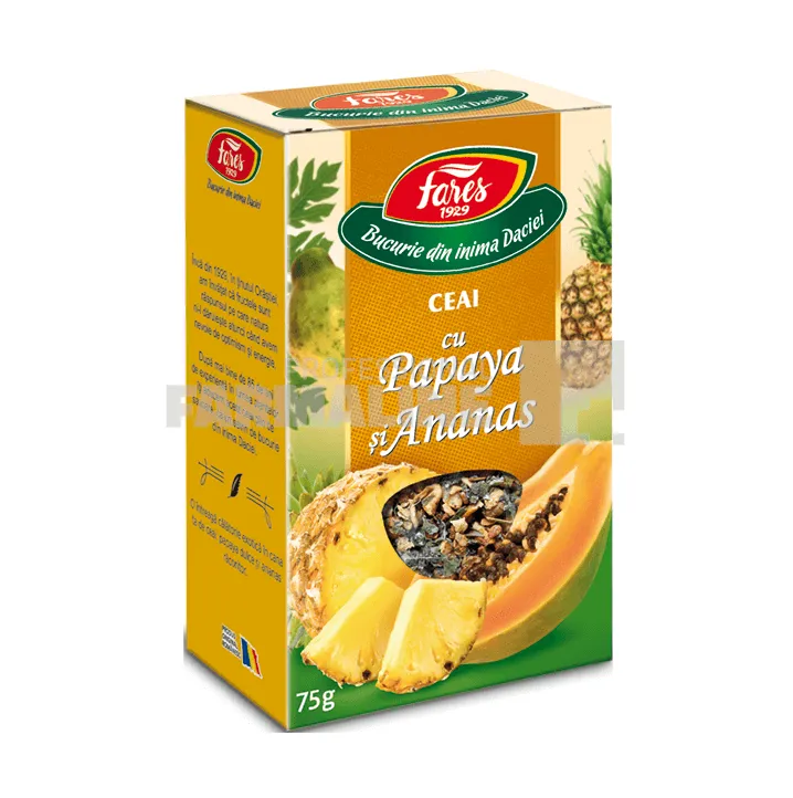 Fares Ceai cu Papaya si Ananas 75 g