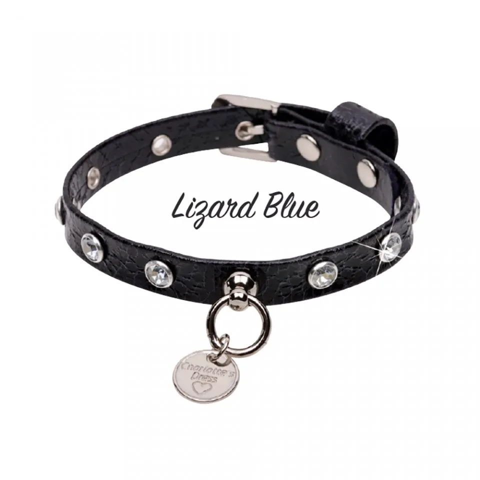 Zgarda Lizard - decor Swarovski - F1372
