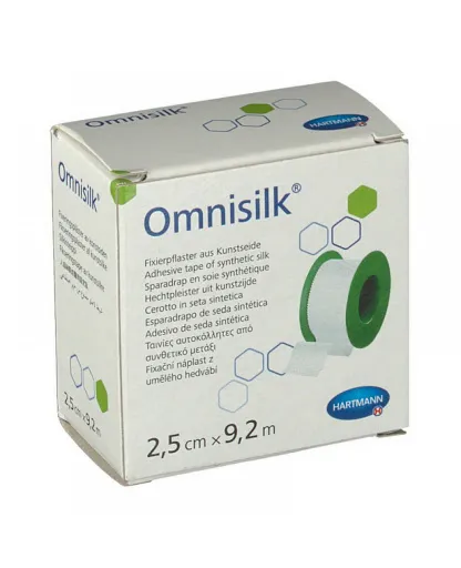 OMNISILK LEUCOPLAST 2.5CM X9.2M HARTMANN