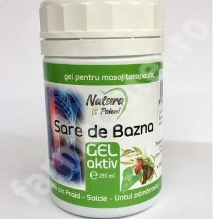 Gel Aktiv Sare de Bazna, 250 ml, Natura Plant
