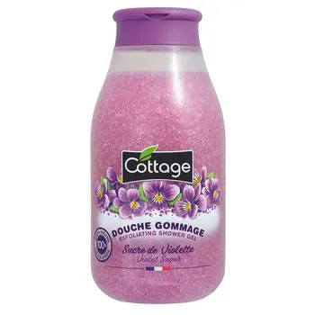 Gel de dus scrub Violete, 270ml, Cottage