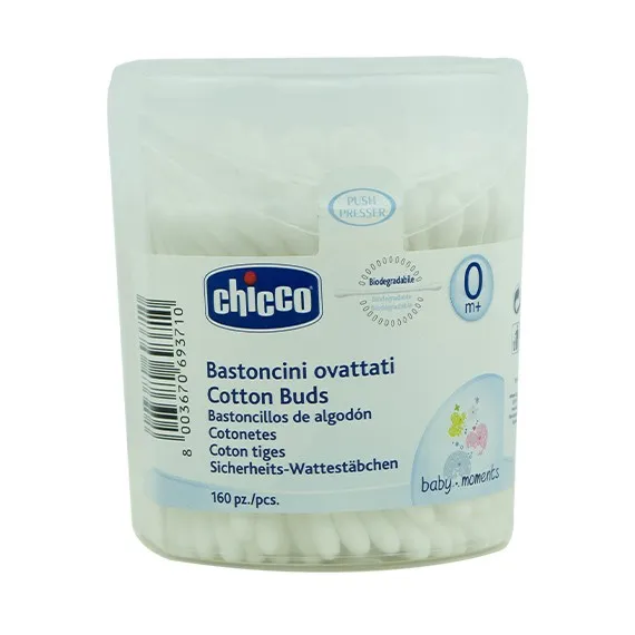 CHICCO BETISOARE VATA BUMBAC 160BUC