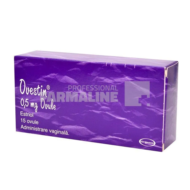 OVESTIN 0,5 mg X 15 OVULE 0,5 mg ASPEN PHARMA TRADING