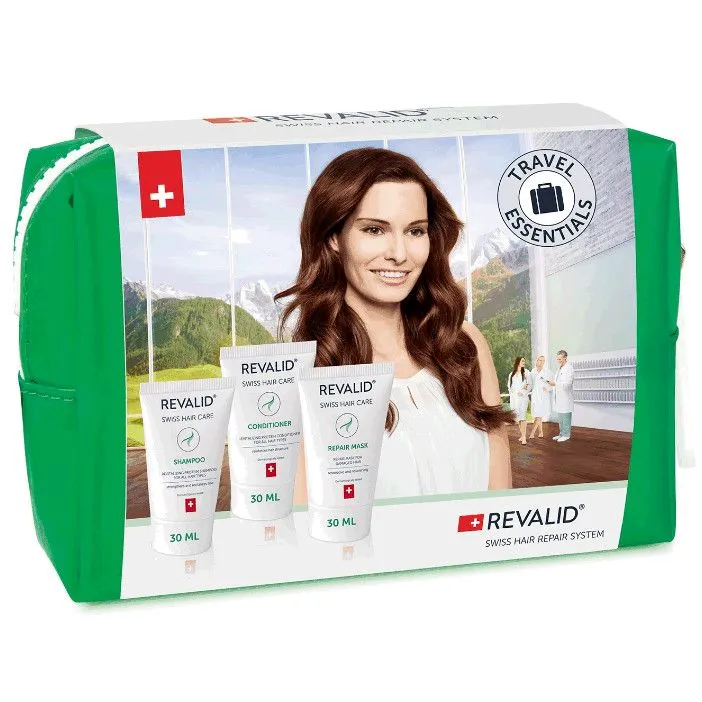 Set Revalid Sampon revitalizant 30 ml  Balsam revitalizant 30 ml  Masca reparatoare Revalid 30 ml, Ewopharma