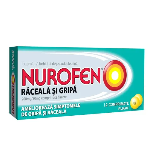 NUROFEN RACEALA SI GRIPA 200 mg/30 mg x 12