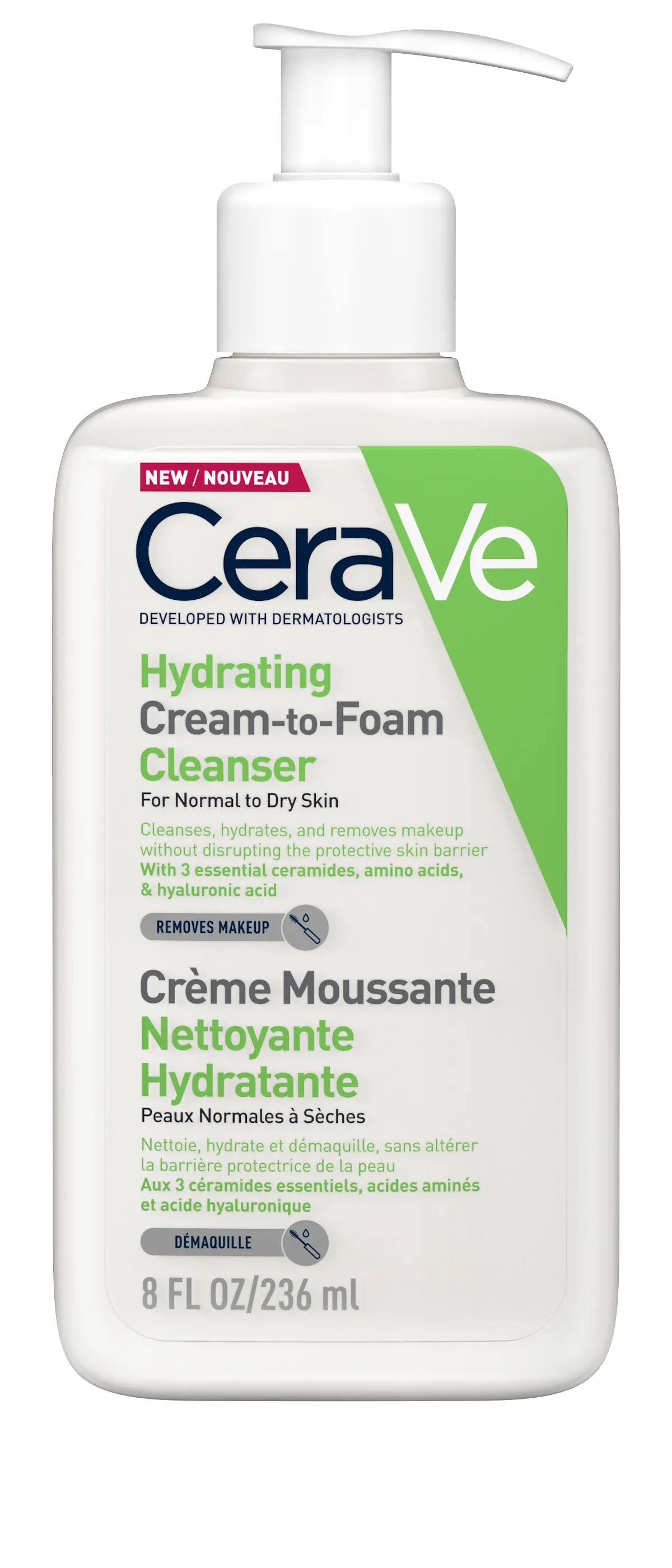CeraVe Crema curatare spumanta hidratanta PNU, 236 ml