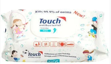 TOUCH Servetele umede antibacter KIDS 70buc