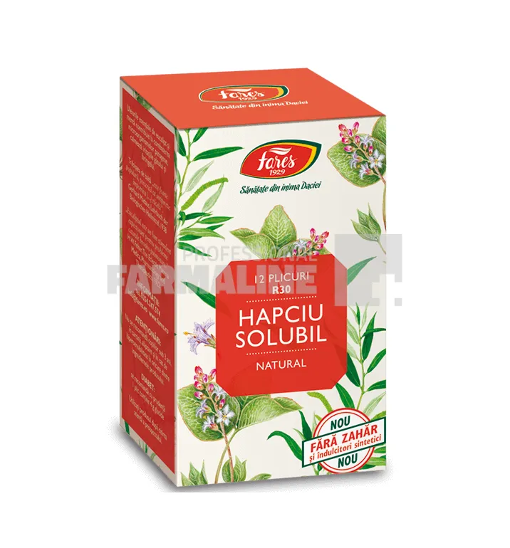 Fares Hapciu Raceala si Gripa solubil 12 plicuri