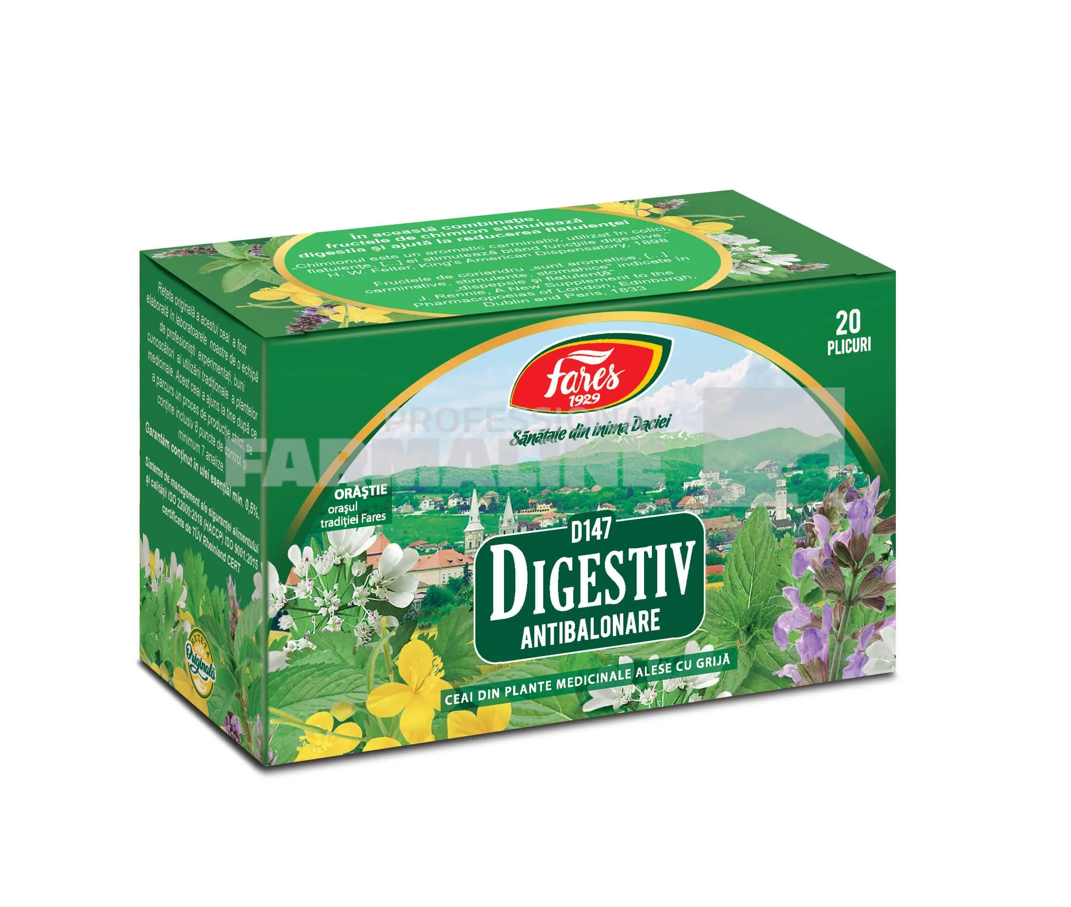 Fares Ceai digestiv 20 plicuri