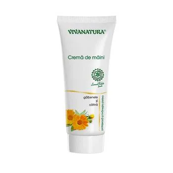 Crema de maini cu galbenele si catina, 75ml, VivaNatura