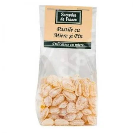 Pastile cu miere si pin, 100 g, Apidava