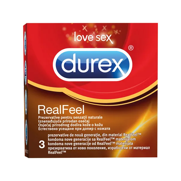 Prezervative Durex Real Feel x 3 buc