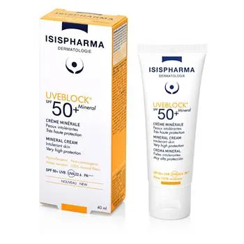 Crema cu protectie solara Mineral SPF50+ UVEBLOCK, 40ml, Isis Pharma