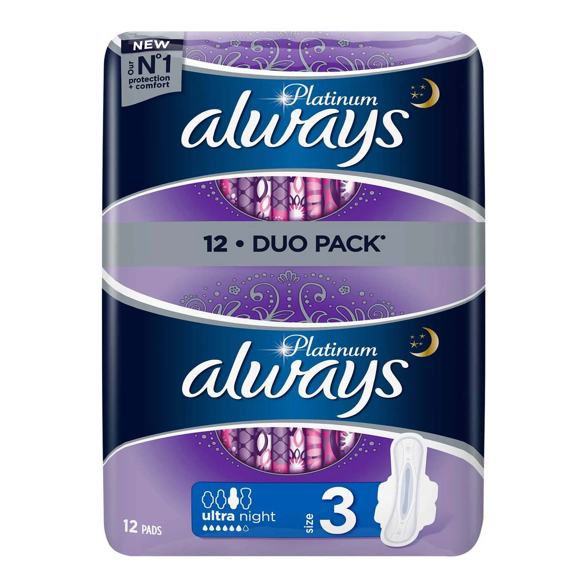 ALWAYS PLATINIUM NIGHT DUO X 12BUC