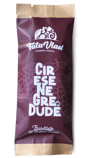 Baton cirese negre si dude negre, 45 g, Tata Vlad