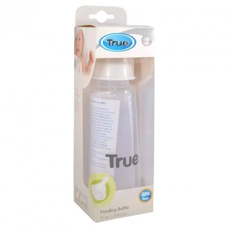 Biberon 250 ml cu tetina silicon 3+ si capac lapte TR101-02