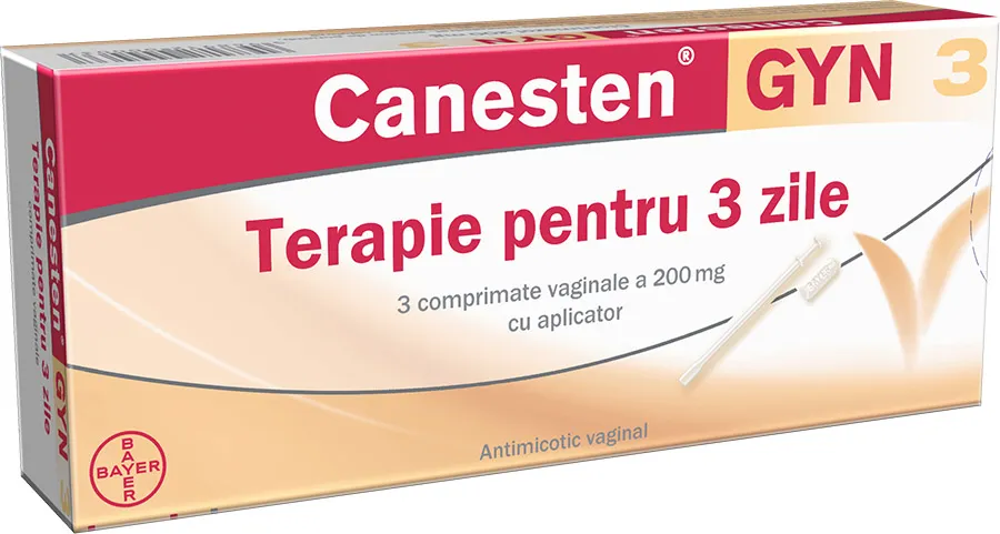 Canesten Gyn 200mg x 3 comprimate vaginale