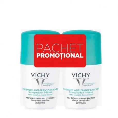 VICHY-Bi-pack deo roll-on 48h cu parfum 1+1-50%