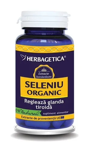 Seleniu organic x 60cps (Herbagetica)