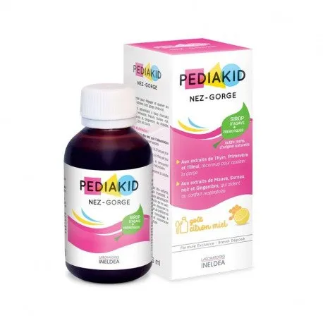 Pediakid Nez-Gorge sirop pentru raceala cu miere si lamaie (nas, gat), 125 ml