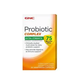 Probiotic complex extra strength 75 Billion CFUs, 20 capsule, GNC