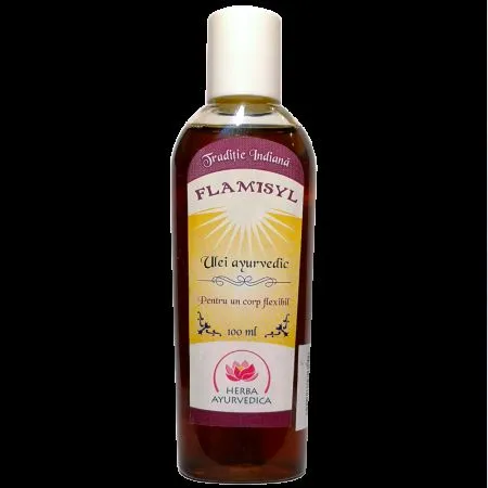 Ulei ayurvedic pentru un corp flexibil Flamisyl, 100 ml, Herba Ayurvedica