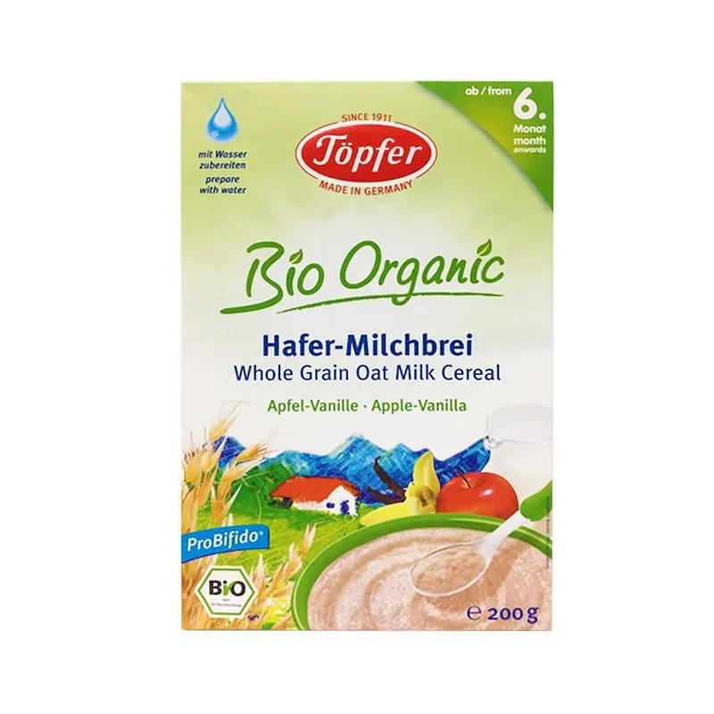 TOPFER BIO CEREALE OVAZ LAPTE MAR VANILIE 6L+ 200G