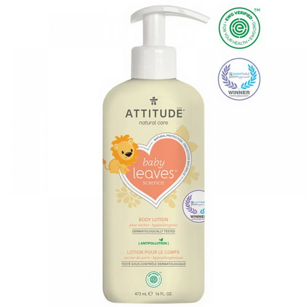 Baby Leaves Lotiune de corp, Nectar de pere (473 ml), Attitude