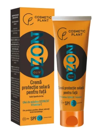 Crema protectie solara pentru fata SPF 30 cu ulei de masline, 50 ml, Ozon Cosmetic Plant