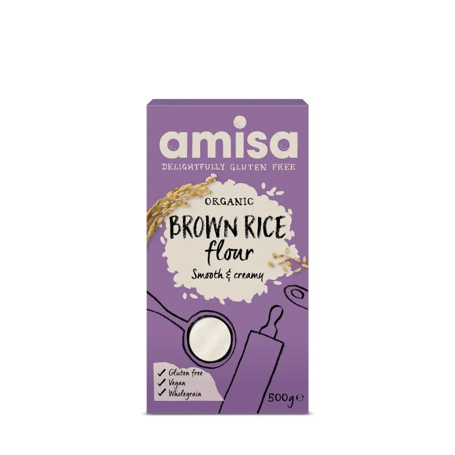 Faina de Orez Brun Fara Gluten Bio x 500g (Amisa)
