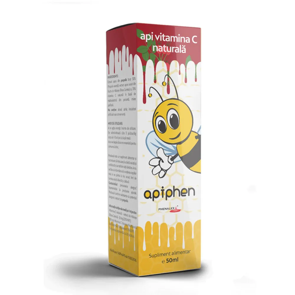 Apiphen Api Vitamina C Naturala (50 ml), Phenalex