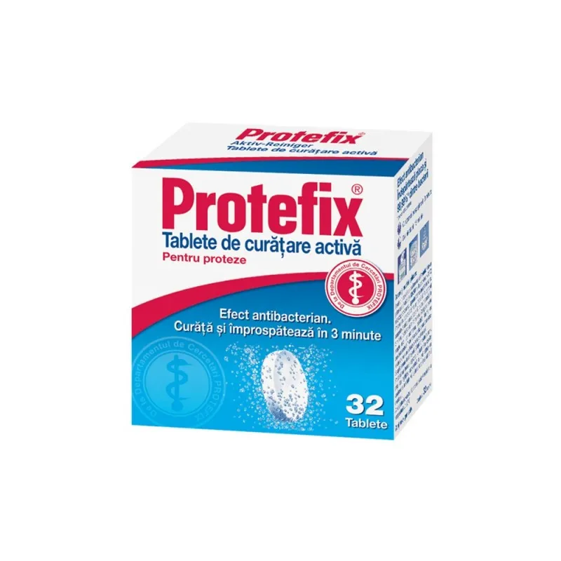 Protefix tablete de curățare activă, 32 bucăți, Queisser Pharma