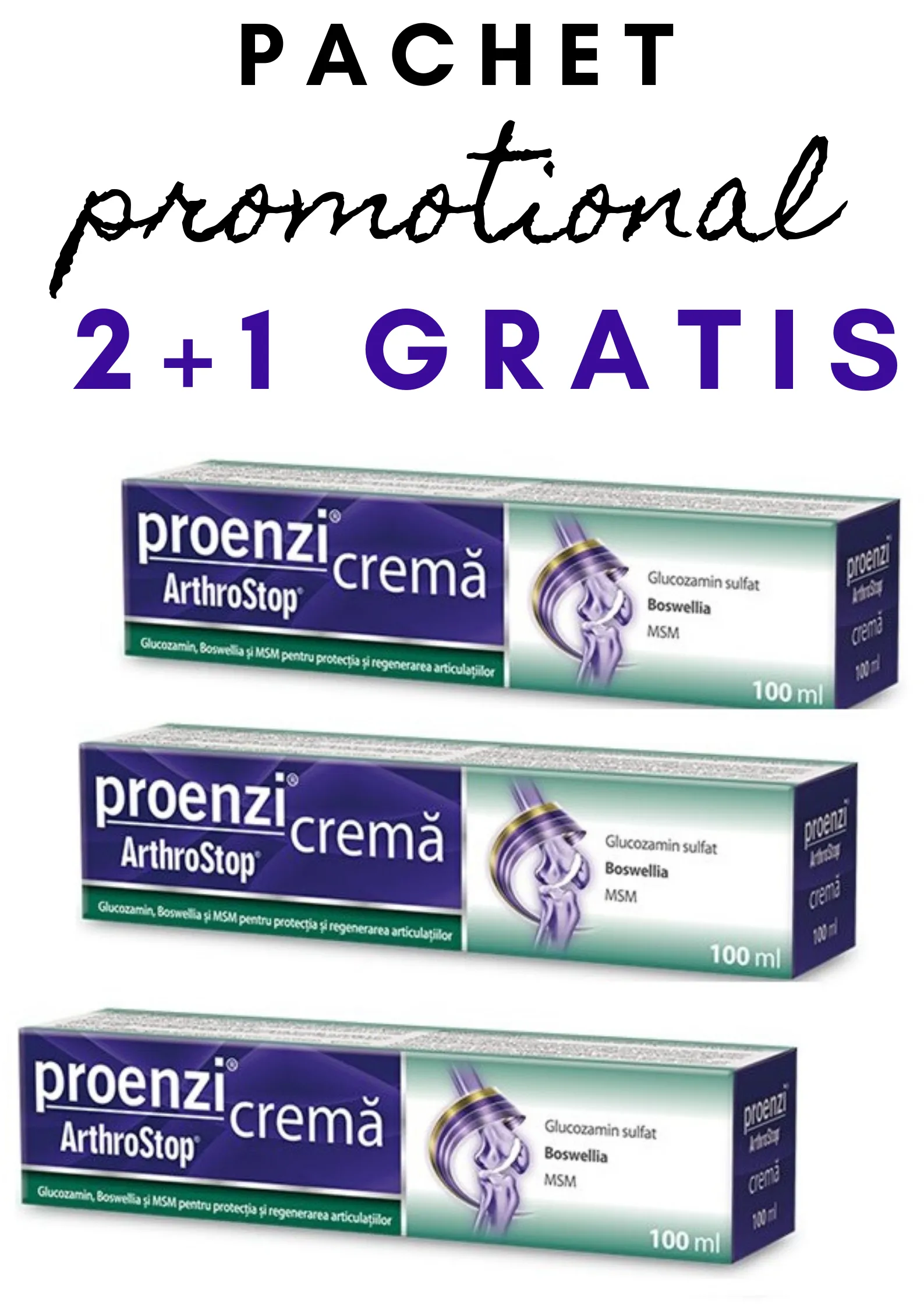 PROENZI ARTROSTOP CREMA PROMO 2+1 GRATIS  WALMARK