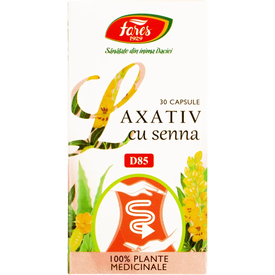 Laxativ cu Senna,30 capsule,Fares