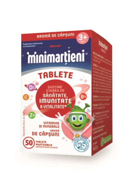 Minimartieni Imunactiv capsuni x 50 comprimate Walmark