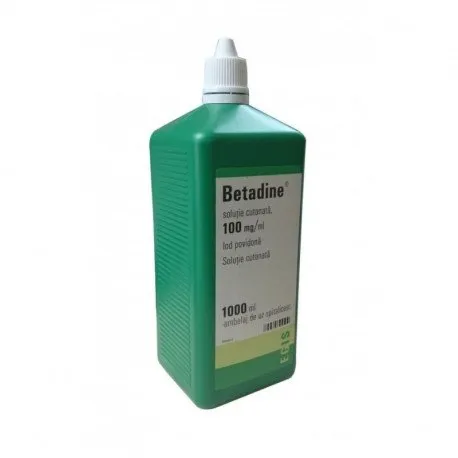 Betadine solutie externa 10%, 1000 ml