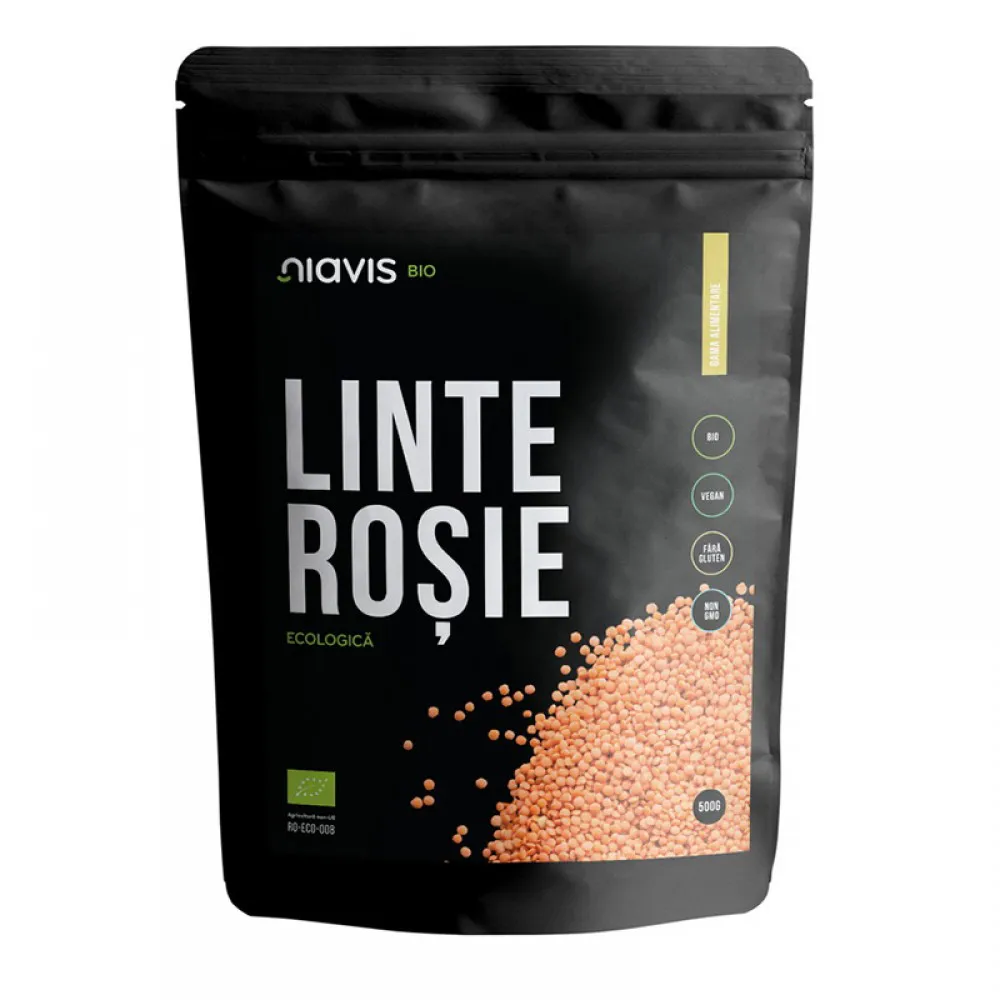 Linte rosie ecologica/BIO (500 grame), Niavis