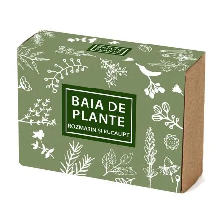 Sapun cu rozmarin si eucalipt, 100g, Baia de plante