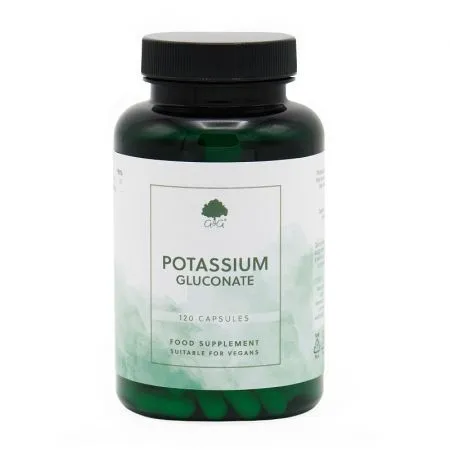 Potasiu (gluconat) 500mg, 120 capsule, G&G