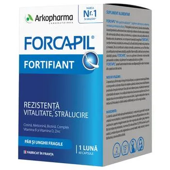 Forcapil par si unghii, 60 capsule